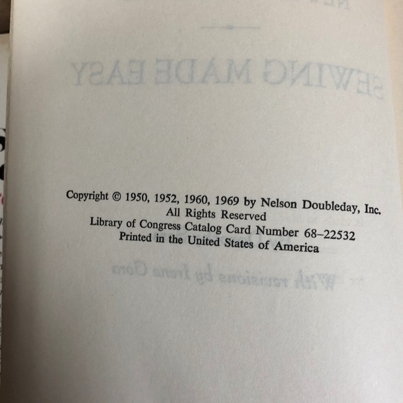 Vintage 1960's Sewing Made Easy Hardcover Book, Dorothy Sara, complete updated - Picture 8 of 12